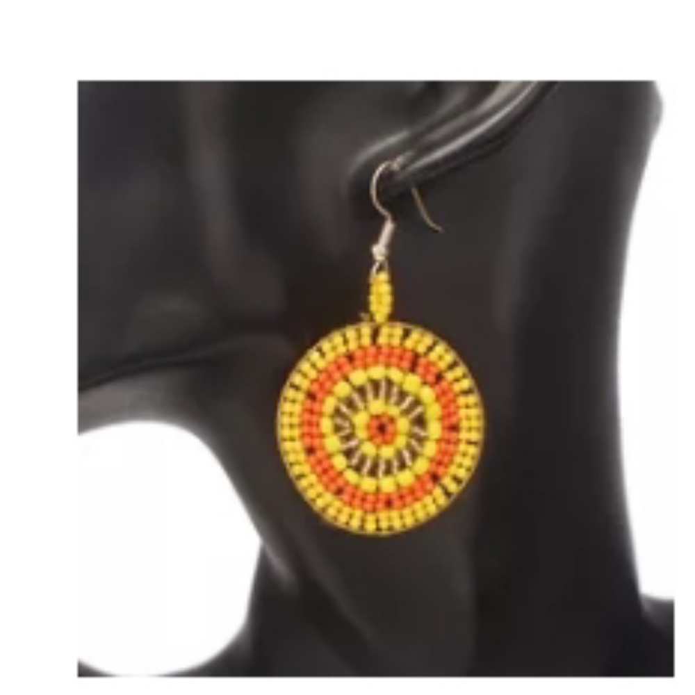 ❤Bohemian Resin Bead  statment Earrings❤